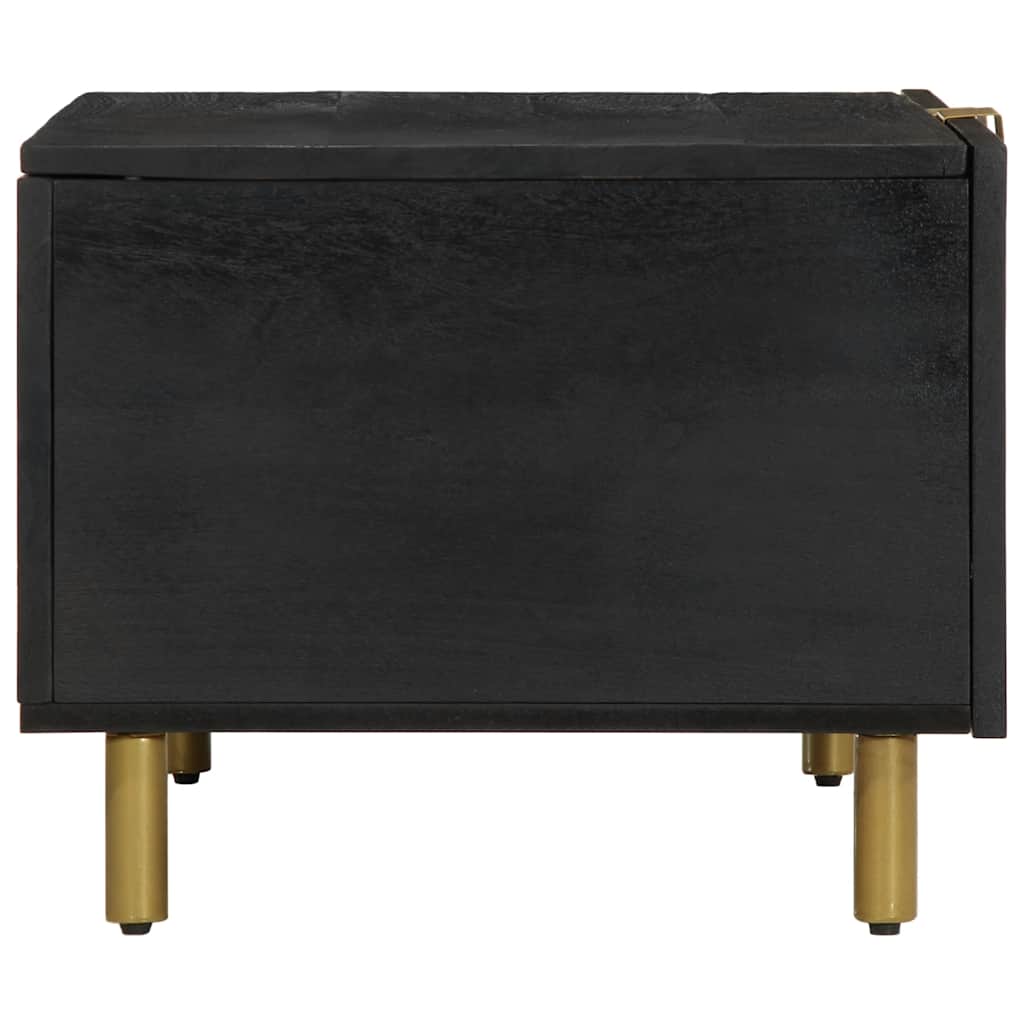 Stolić za kavu crni 80 x 50 x 40 cm od konstruiranog drva