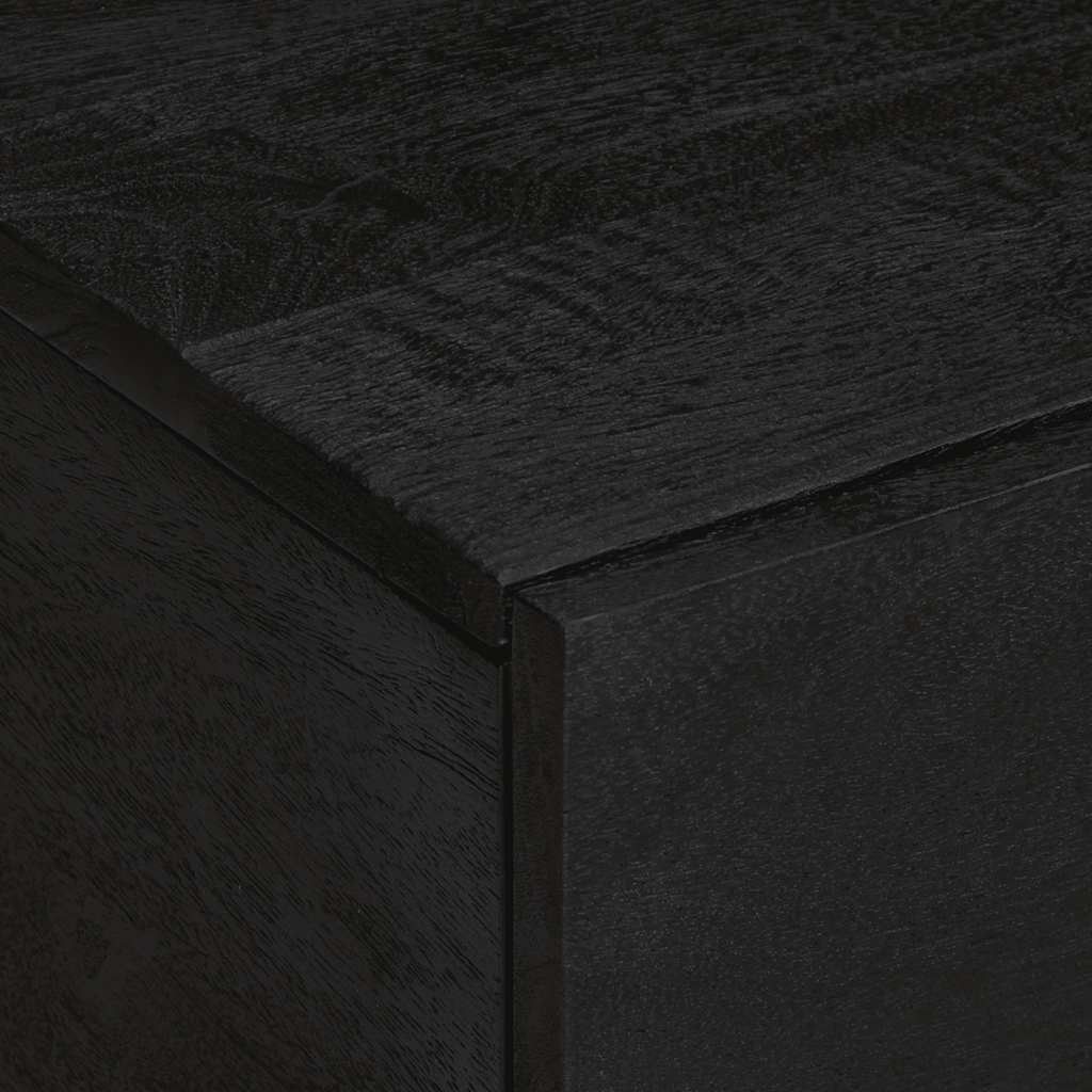 Stolić za kavu crni 80 x 50 x 40 cm od konstruiranog drva