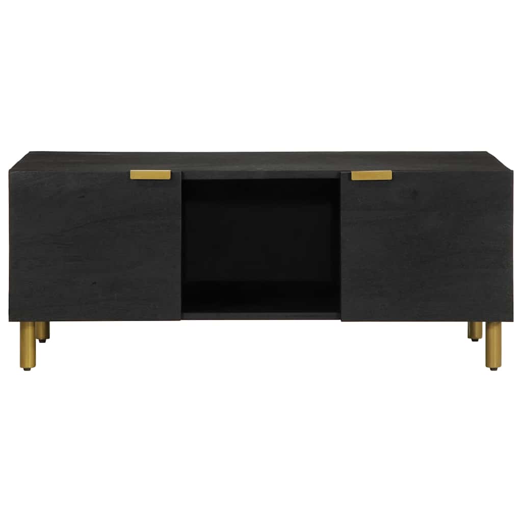 Stolić za kavu crni 100 x 54 x 40 cm od konstruiranog drva