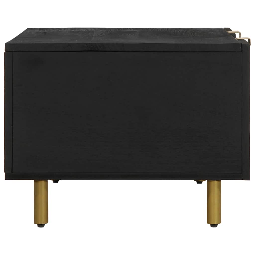 Stolić za kavu crni 100 x 54 x 40 cm od konstruiranog drva