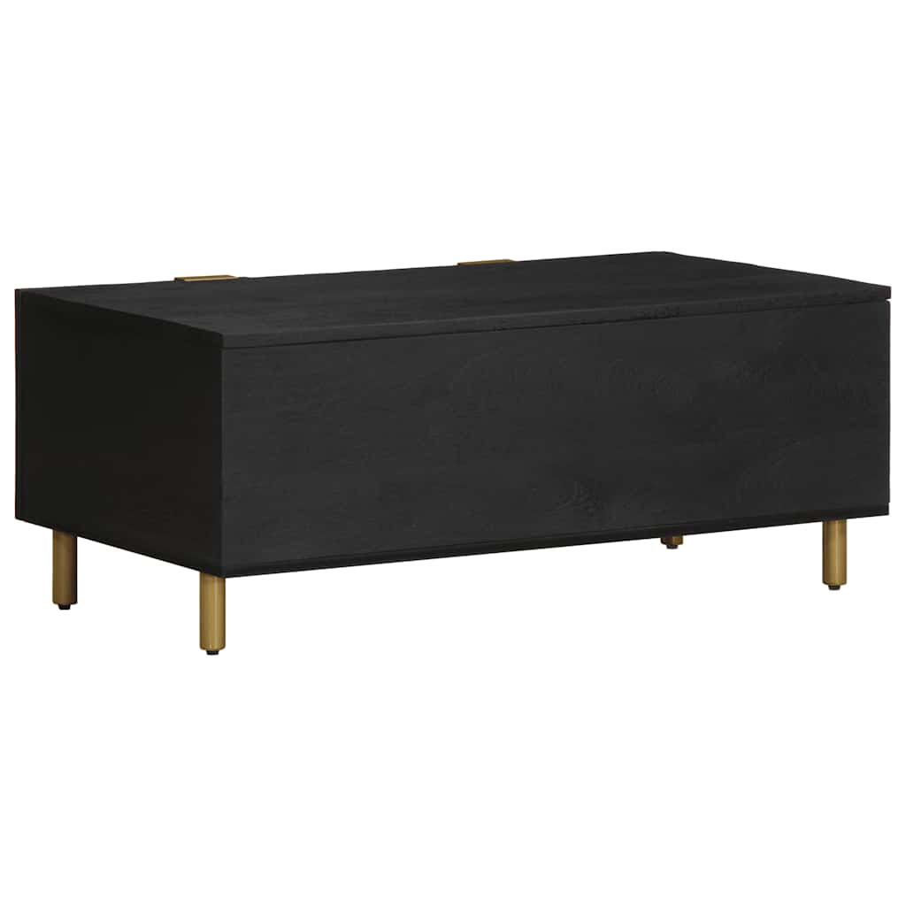 Stolić za kavu crni 100 x 54 x 40 cm od konstruiranog drva