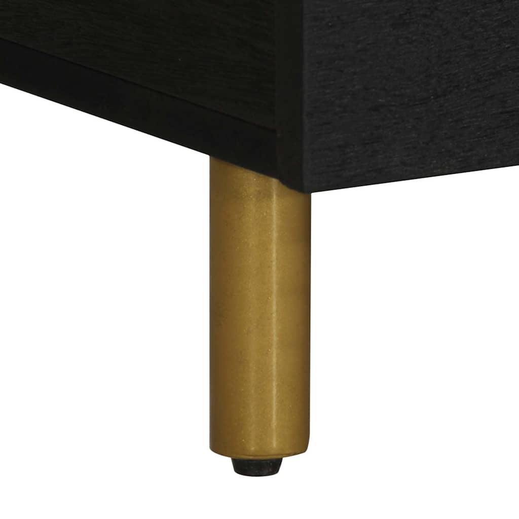 Stolić za kavu crni 100 x 54 x 40 cm od konstruiranog drva