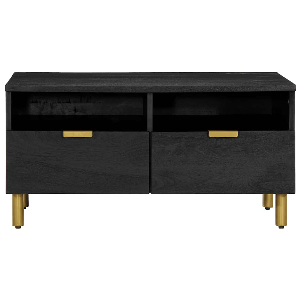 Stolić za kavu crni 80 x 54 x 40 cm od konstruiranog drva