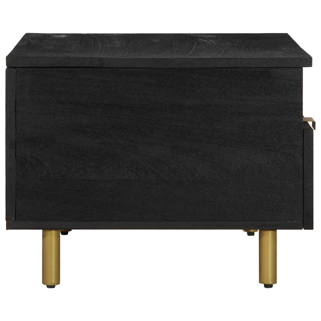 Stolić za kavu crni 80 x 54 x 40 cm od konstruiranog drva