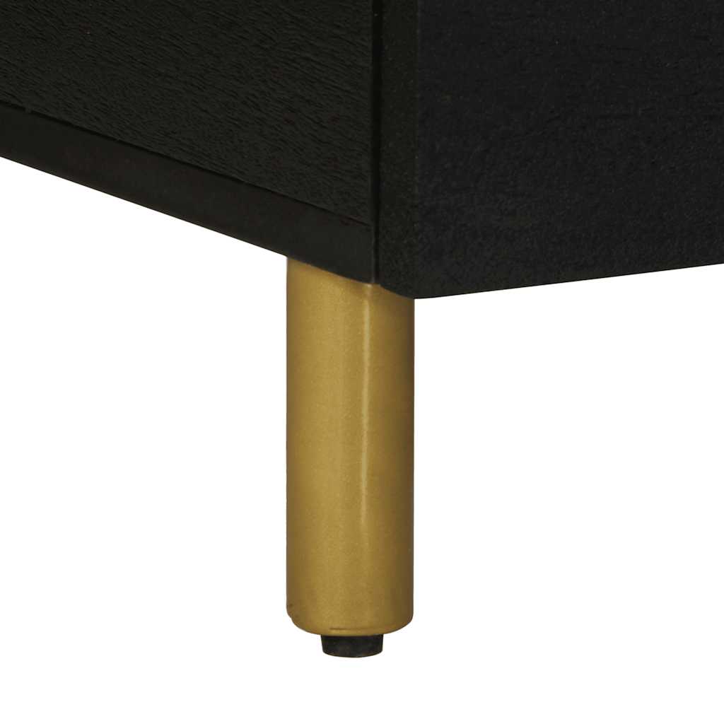 Stolić za kavu crni 80 x 54 x 40 cm od konstruiranog drva