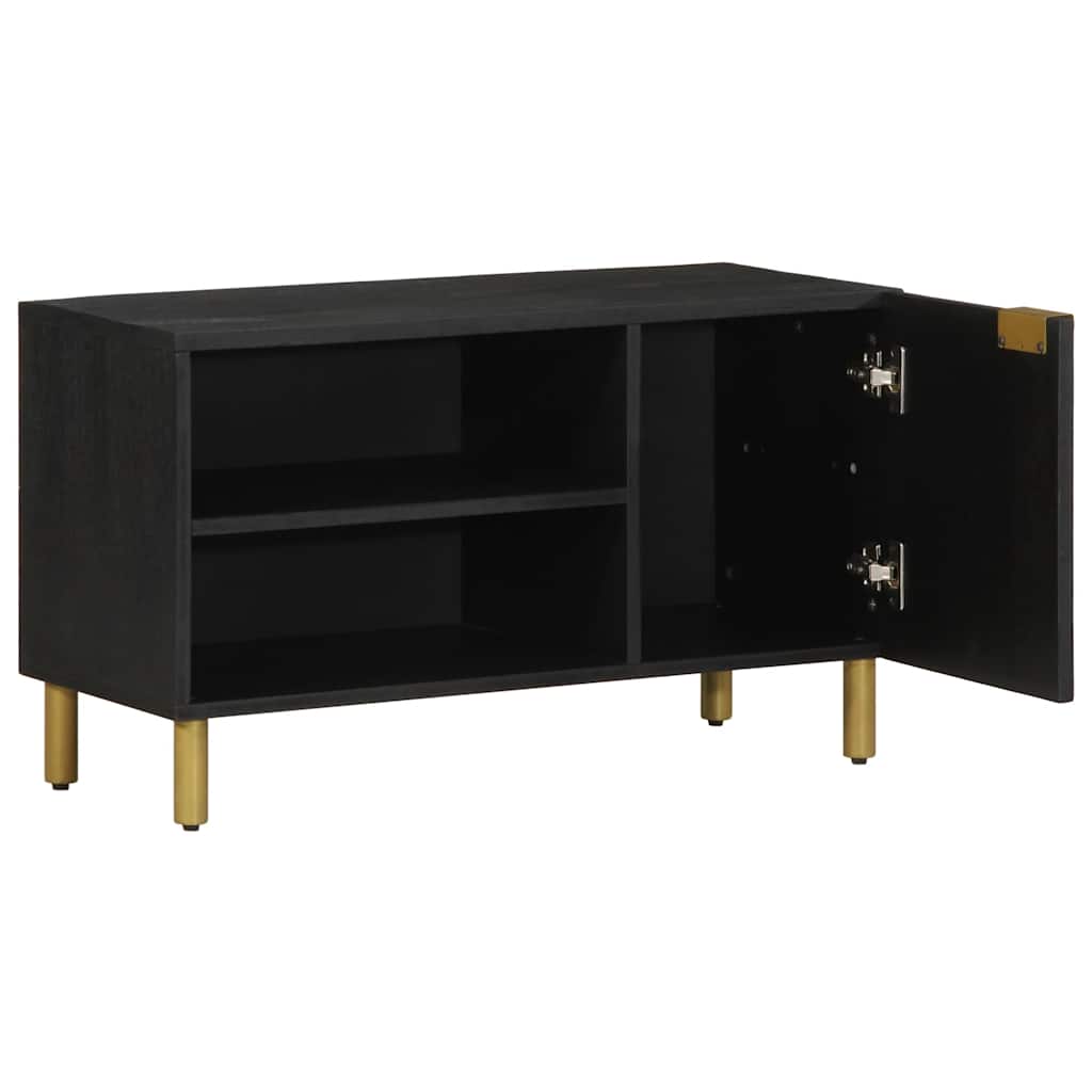 TV ormarić crni 80x33x46 cm od konstruiranog drva