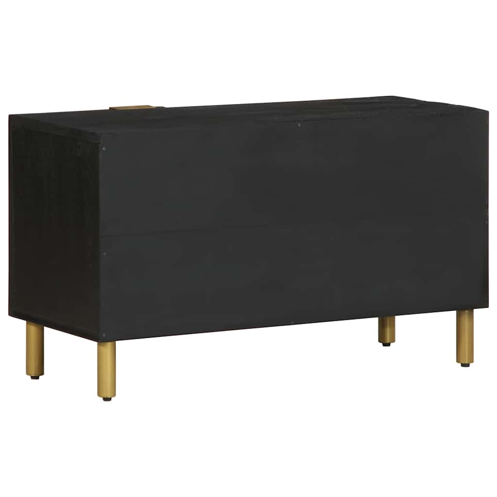 TV ormarić crni 80x33x46 cm od konstruiranog drva