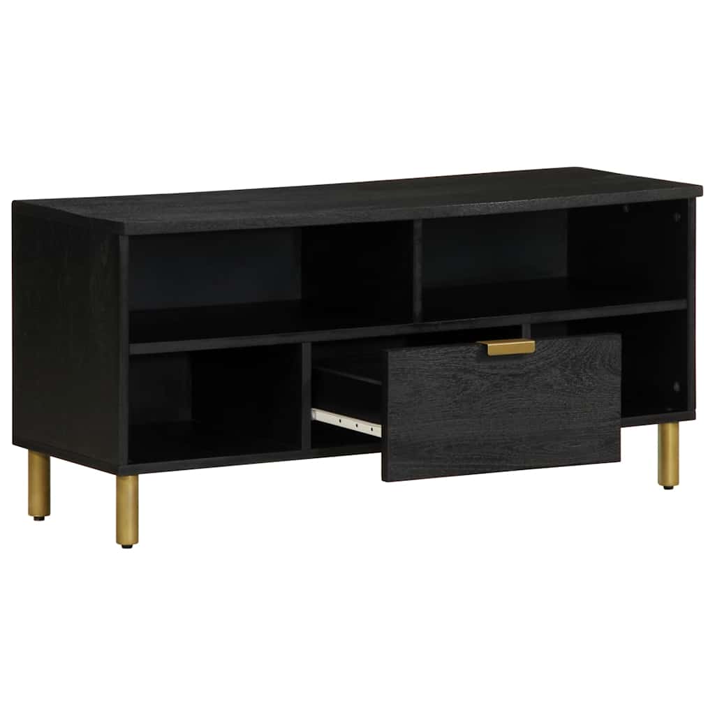TV ormarić crni 100 x 33 x 46 cm od konstruiranog drva