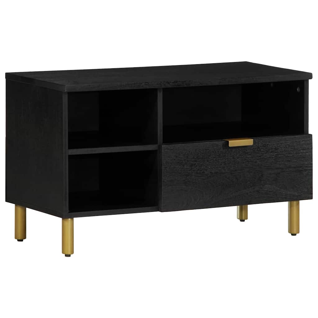 TV ormarić crni 80x33x46 cm od konstruiranog drva