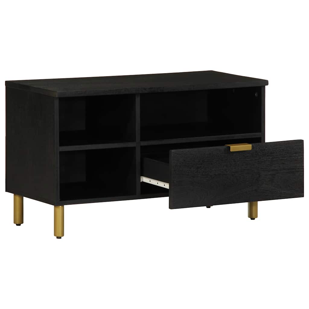 TV ormarić crni 80x33x46 cm od konstruiranog drva