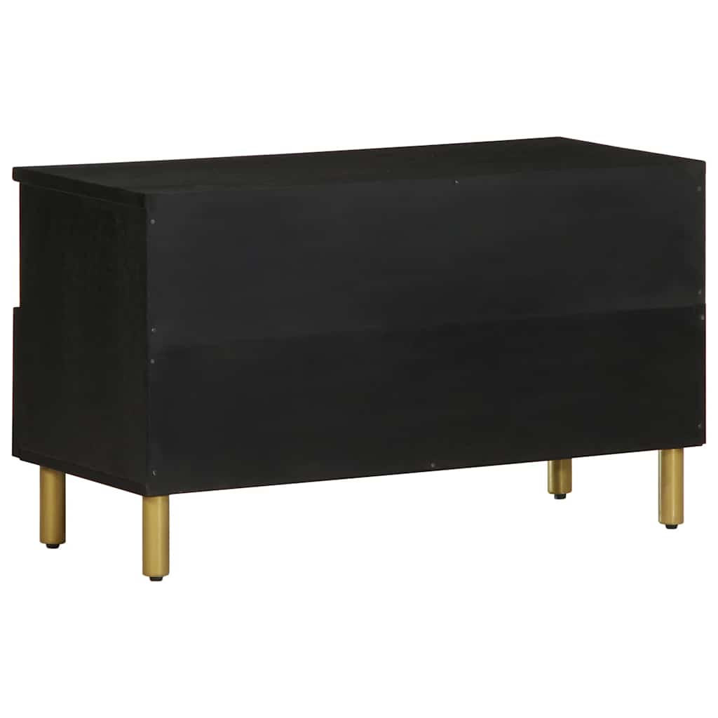 TV ormarić crni 80x33x46 cm od konstruiranog drva
