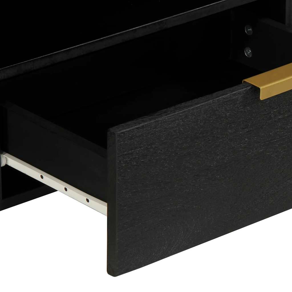 TV ormarić crni 80x33x46 cm od konstruiranog drva