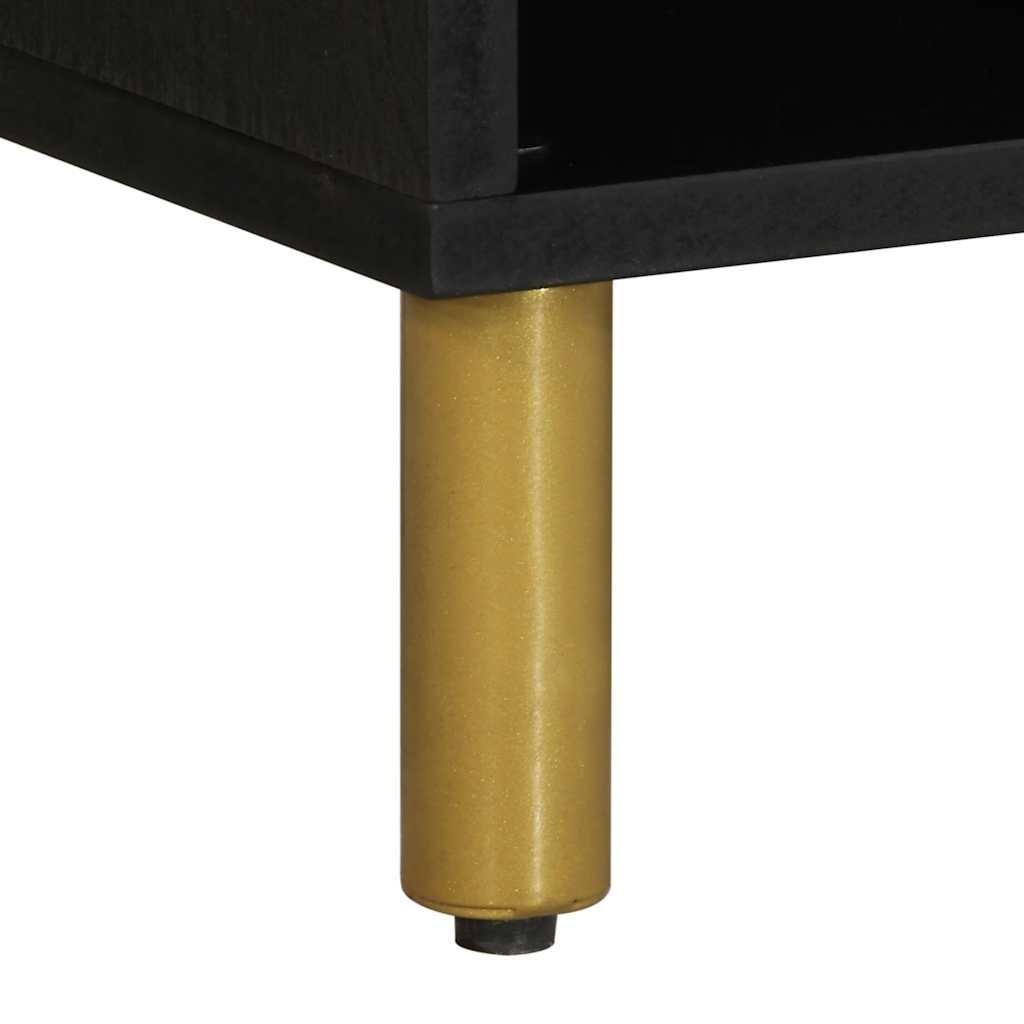 TV ormarić crni 80x33x46 cm od konstruiranog drva