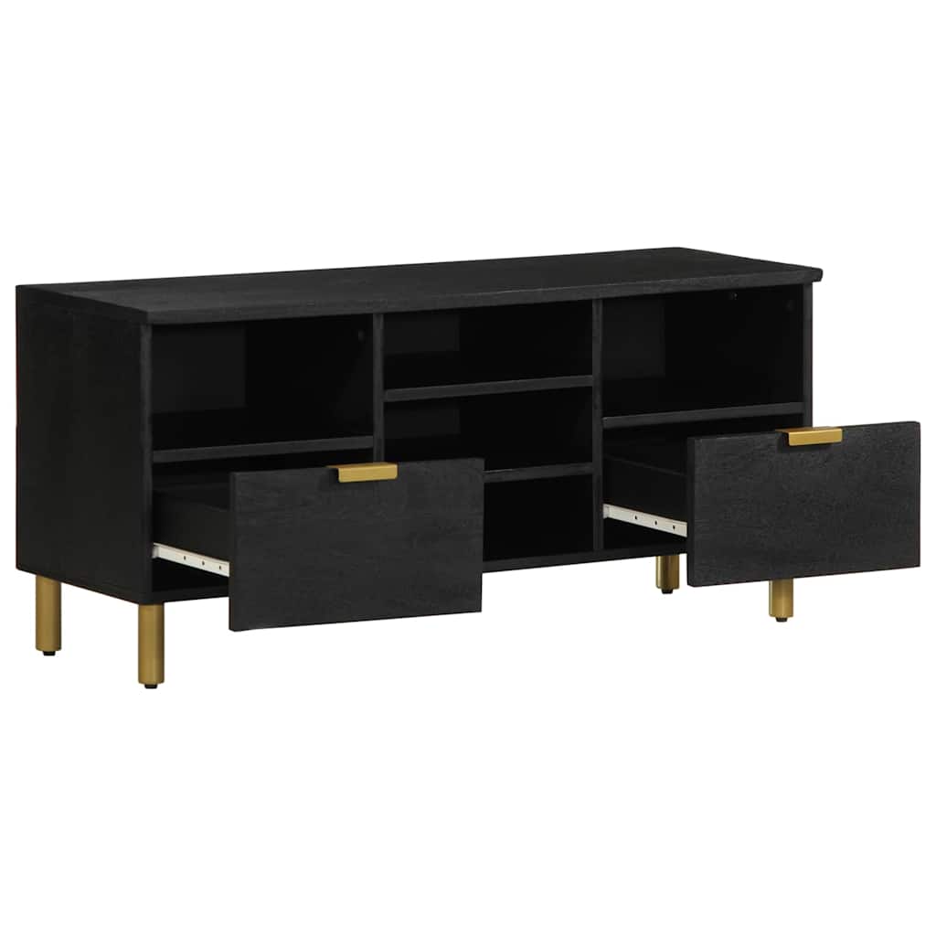 TV ormarić crni 100 x 33 x 46 cm od konstruiranog drva