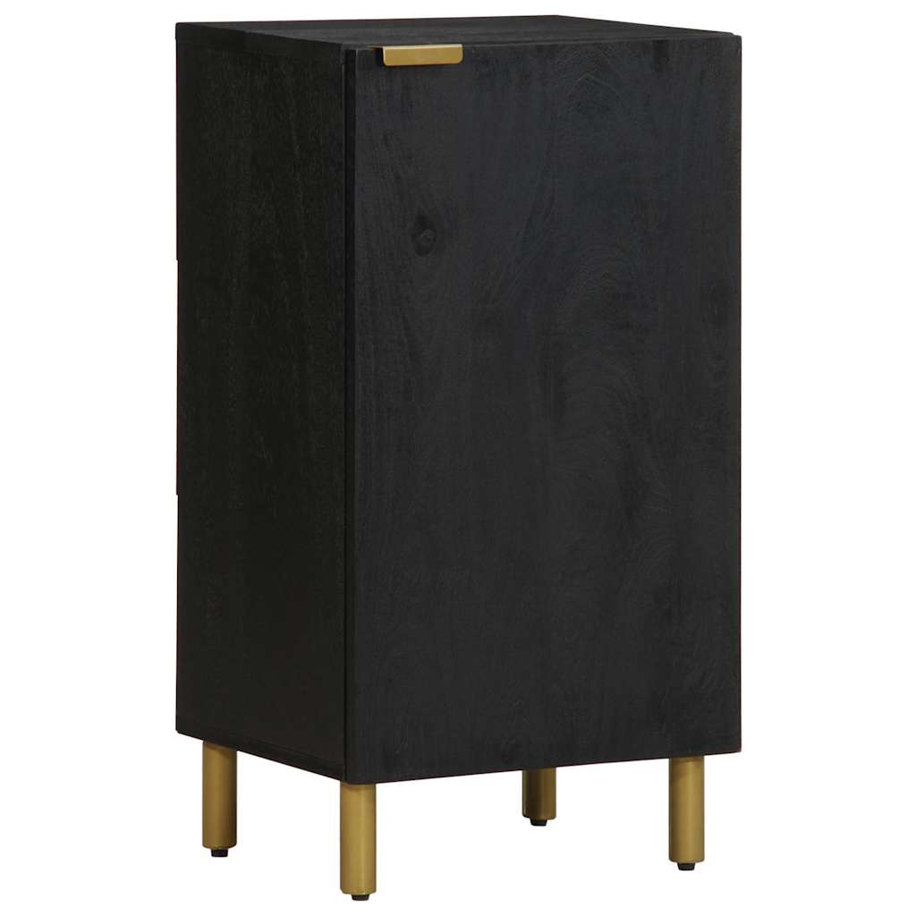 Komoda crna 40x33x75 cm od konstruiranog drva