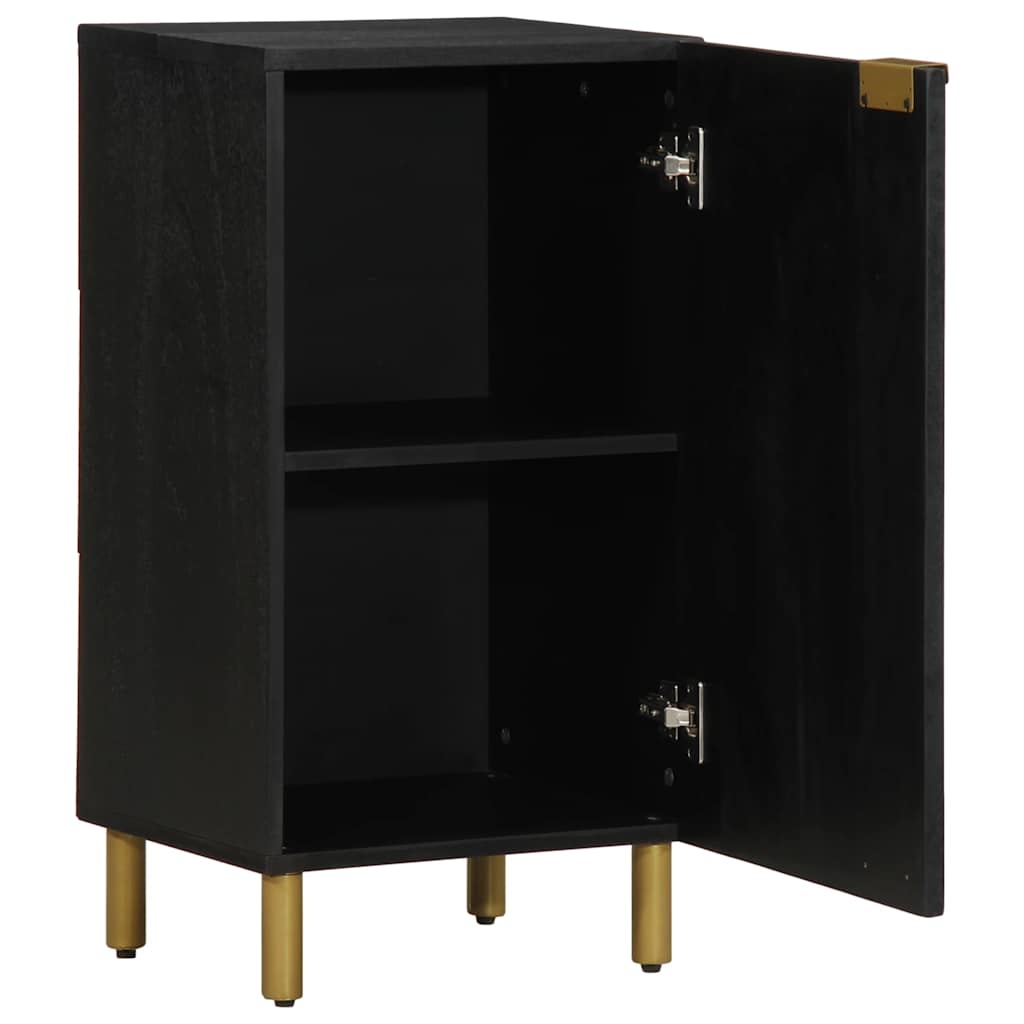 Komoda crna 40x33x75 cm od konstruiranog drva