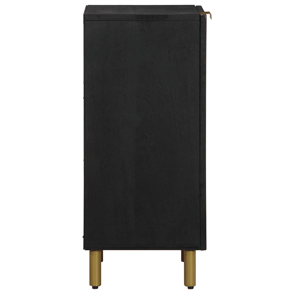 Komoda crna 40x33x75 cm od konstruiranog drva