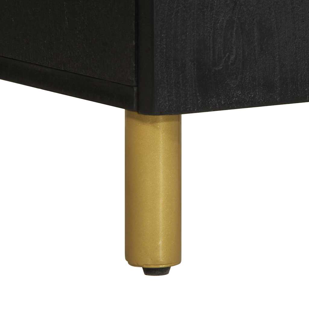 Komoda crna 40x33x75 cm od konstruiranog drva