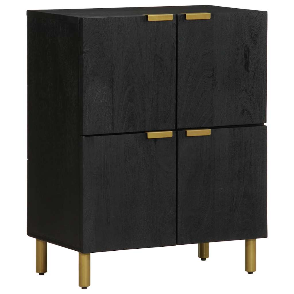 Komoda crna 60 x 33 x 75 cm konstruirano drvo