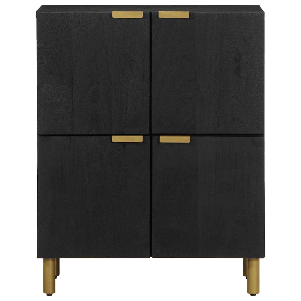 Komoda crna 60 x 33 x 75 cm konstruirano drvo