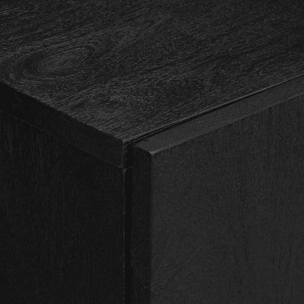 Komoda crna 60 x 33 x 75 cm konstruirano drvo