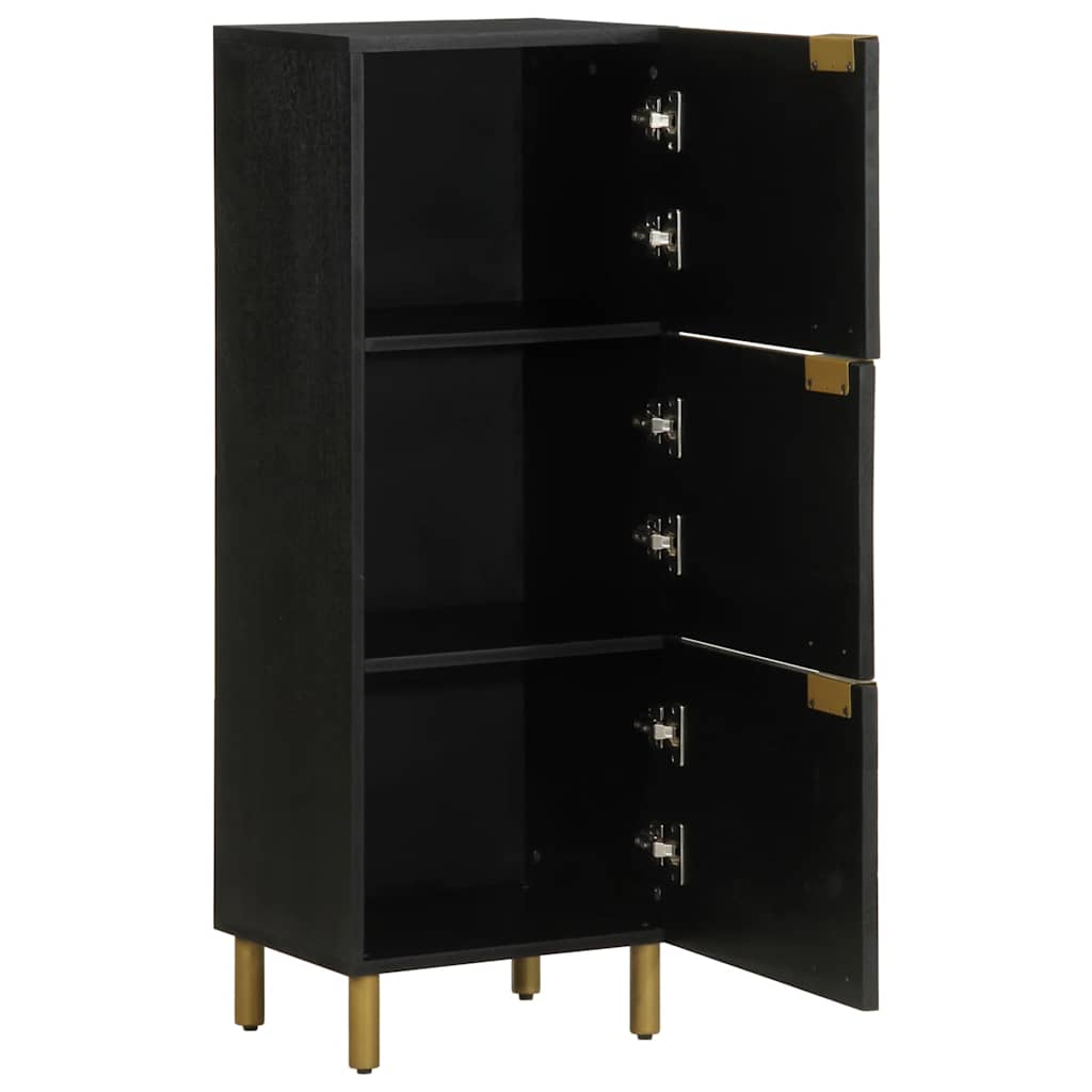 Visoka komoda crna 40 x 33 x 110 cm od konstruiranog drva