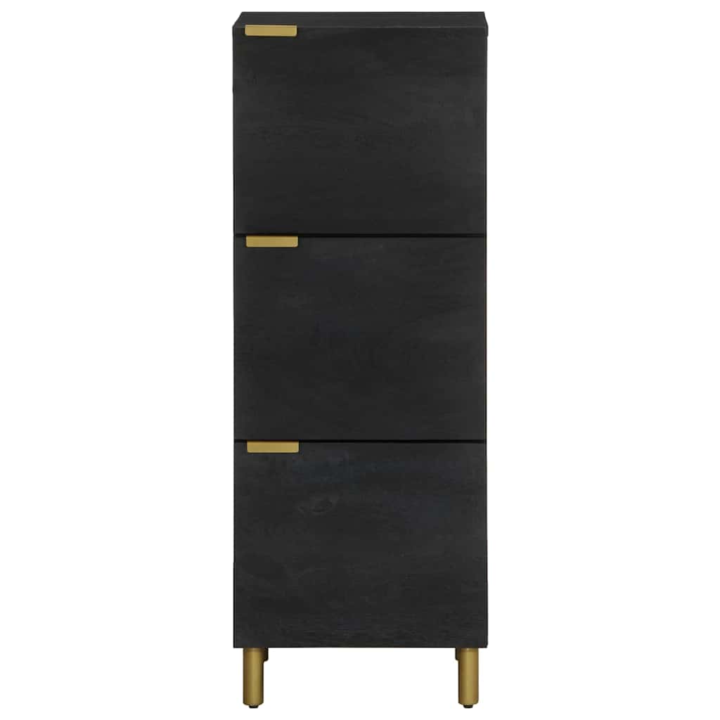 Visoka komoda crna 40 x 33 x 110 cm od konstruiranog drva