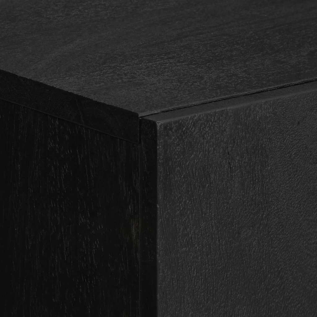 Visoka komoda crna 60 x 33 x 100 cm konstruirano drvo