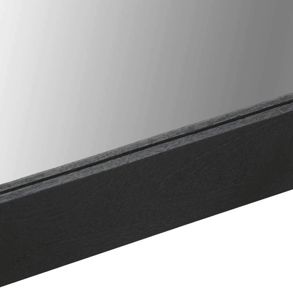 Kupaonsko ogledalo crno 50x70x2,5 cm konstruirano drvo i mesing