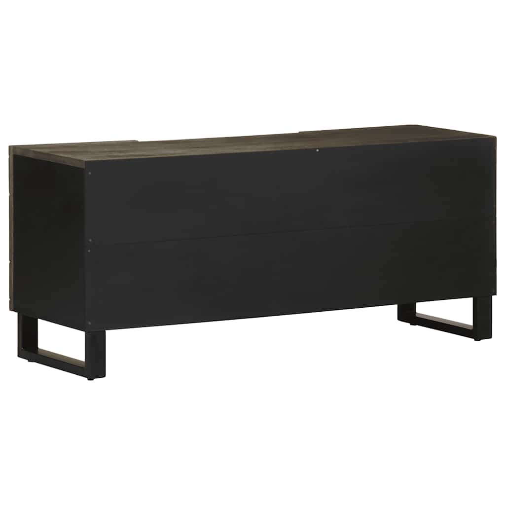 TV ormarić crni 105 x 33 x 46 cm od masivnog drva manga