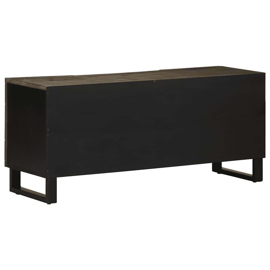 TV ormarić crni 105 x 33 x 46 cm od masivnog drva manga