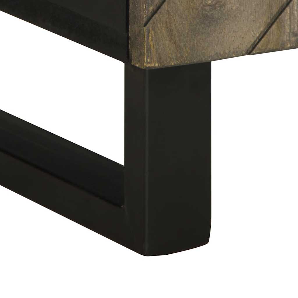 TV ormarić crni 105 x 33 x 46 cm od masivnog drva manga