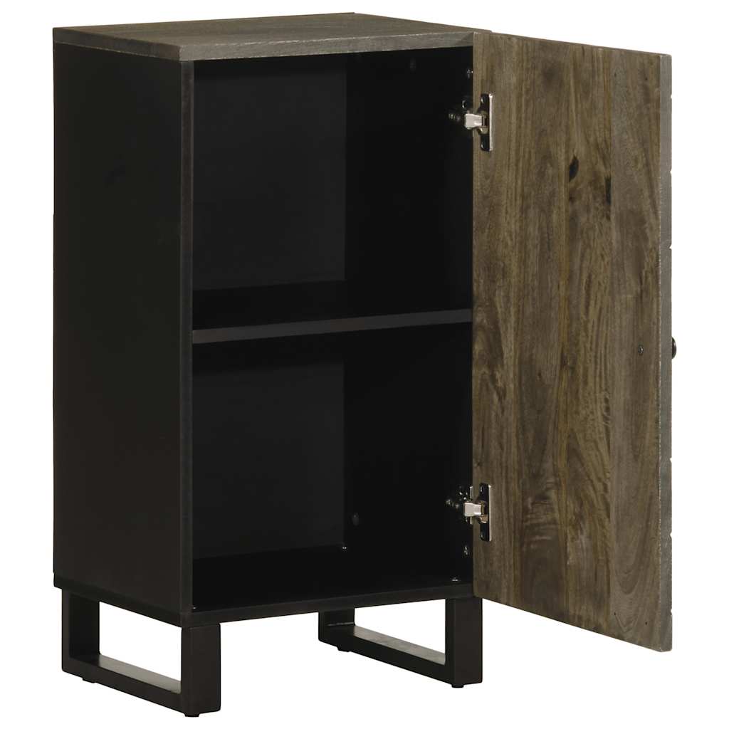 Komoda crna 40x33x75 cm Puno drvo Mango