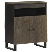 Komoda crna 60x33x75 cm Puno drvo Mango
