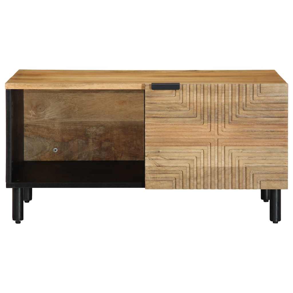 Stol za kavu smeđi 80x50x40 cm Puno drvo Mango