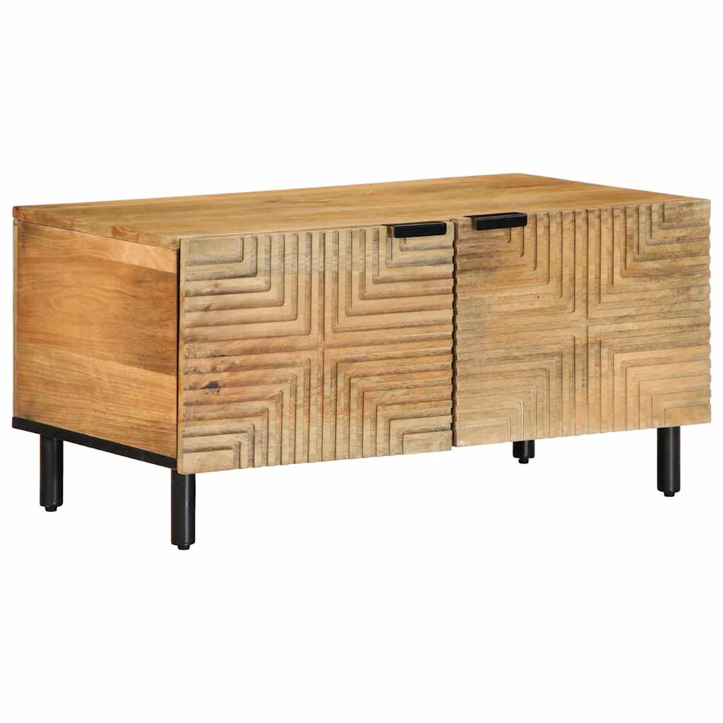Stol za kavu smeđi 80x50x40 cm Puno drvo Mango