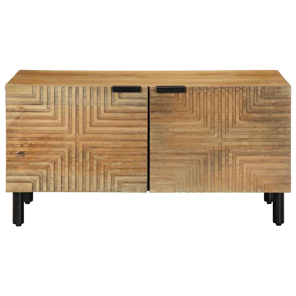 Stol za kavu smeđi 80x50x40 cm Puno drvo Mango