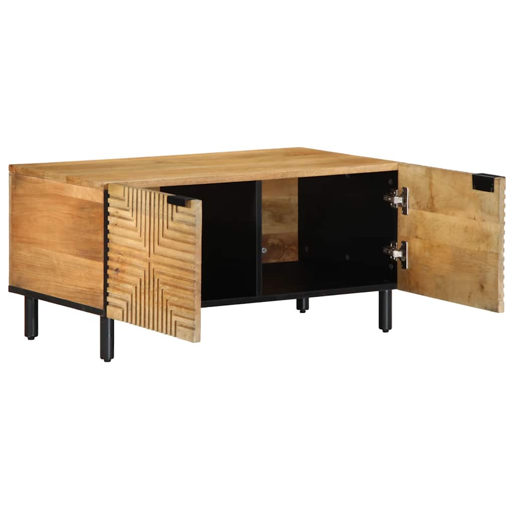 Stol za kavu smeđi 80x50x40 cm Puno drvo Mango