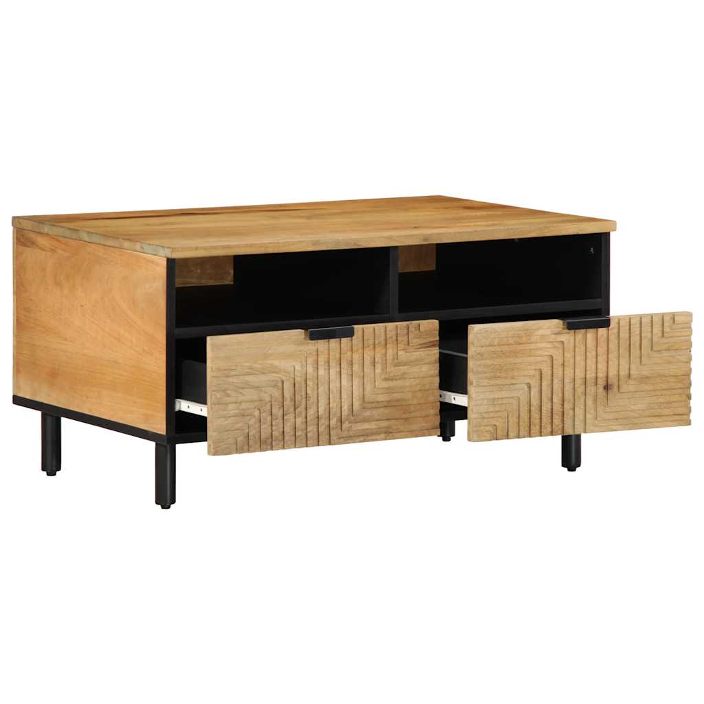 Stol za kavu smeđi 80x54x40 cm Puno drvo Mango