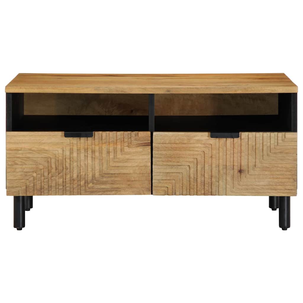 Stol za kavu smeđi 80x54x40 cm Puno drvo Mango