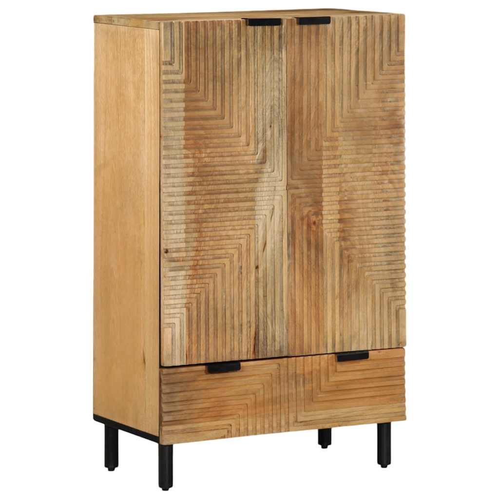 Visoka ploča smeđa 60x33x100 cm Puno drvo Mango