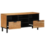 TV ormar s ladicama Smeđa 100 x 33,5 x 46 cm Čvrsto drvo manga