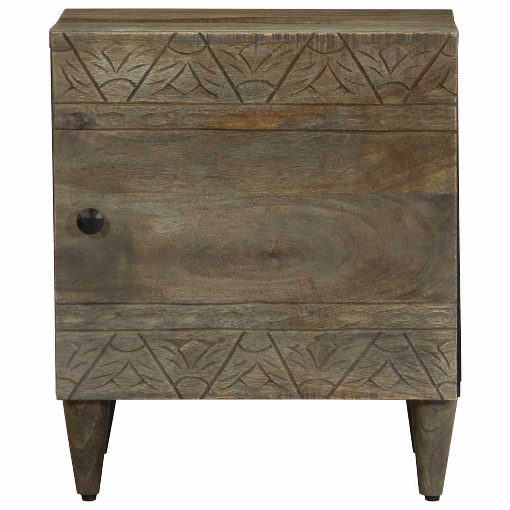 Noćni ormarići 2 kom svijetlo sivi 40x33x46 cm Puno drvo Mango