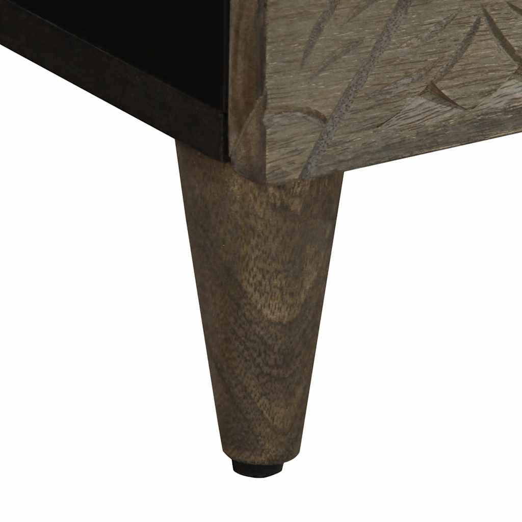 Noćni ormarići 2 kom svijetlo sivi 40x33x46 cm Puno drvo Mango