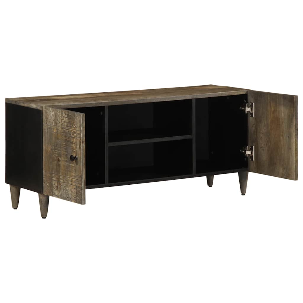 TV ormarić svijetlo sivi 105x33,5x46 cm Puno drvo Mango