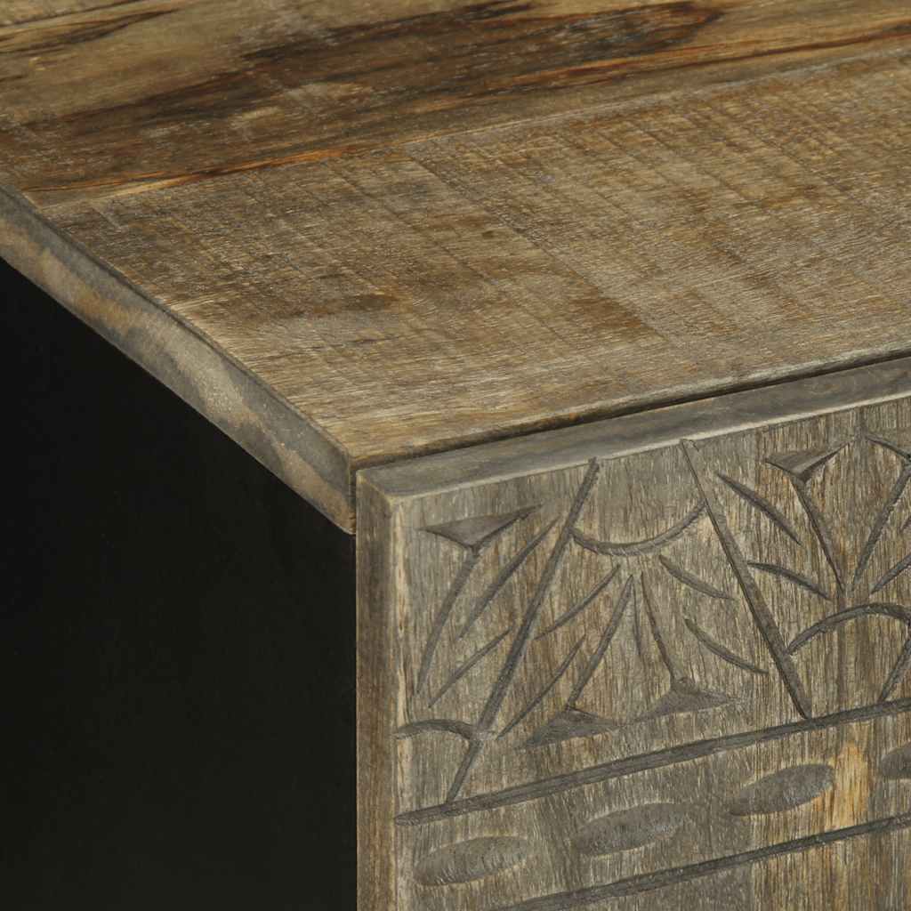 TV ormarić svijetlo sivi 105x33,5x46 cm Puno drvo Mango