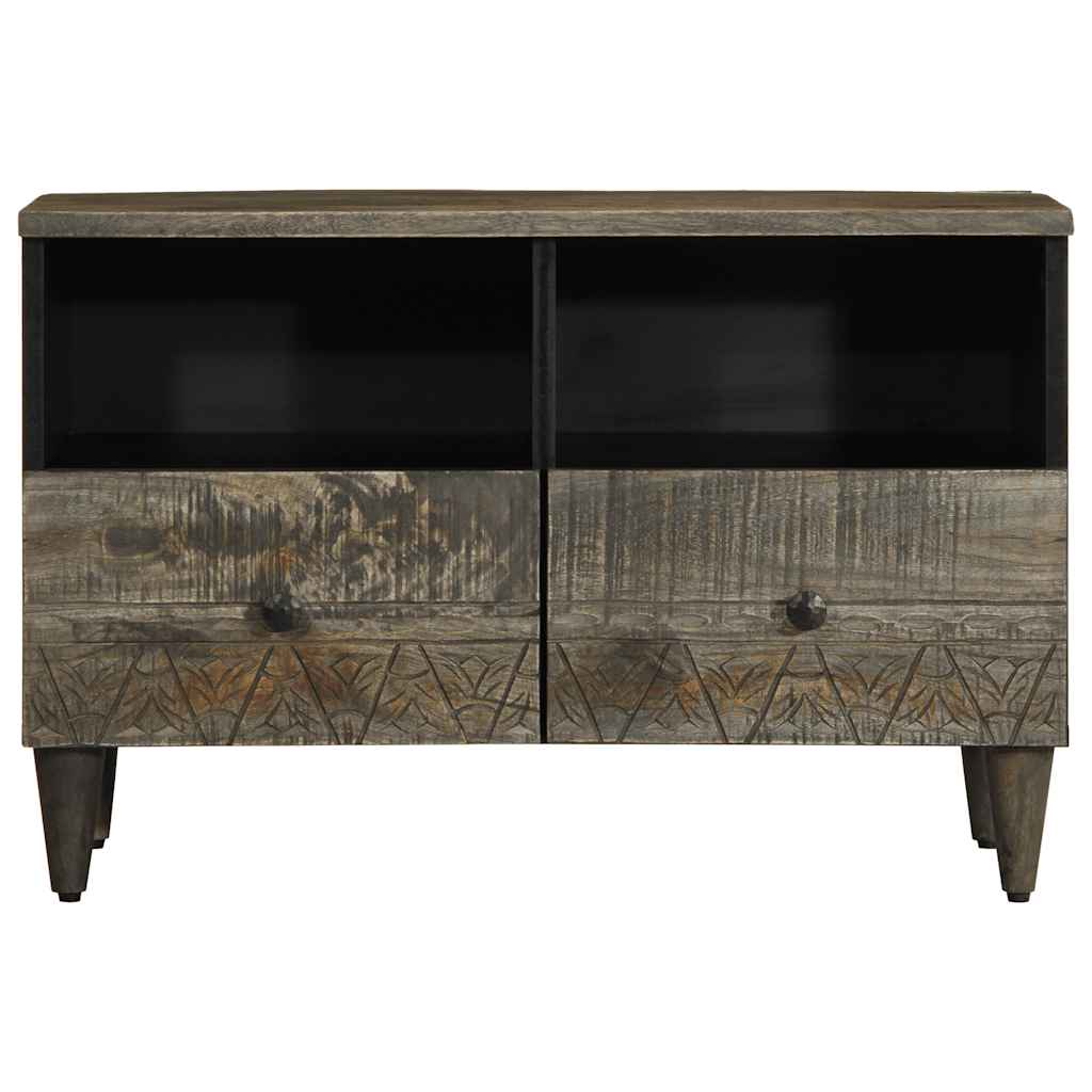 TV ormarić svijetlo sivi 70x33,5x46 cm Puno drvo Mango