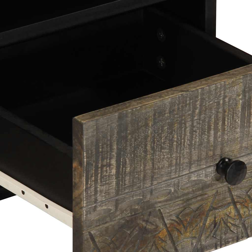 TV ormarić svijetlo sivi 70x33,5x46 cm Puno drvo Mango