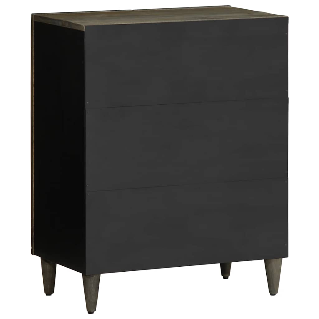 Komoda svijetlo siva 60x33,5x75 cm Puno drvo Mango