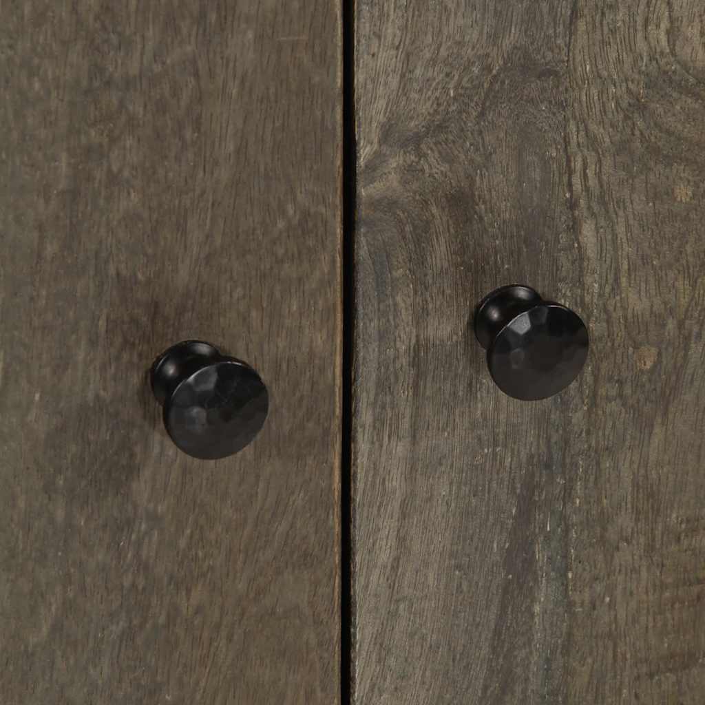 Komoda svijetlo siva 60x33,5x75 cm Puno drvo Mango